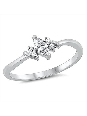 Starlette Women's Rita Statement Ring in Silver (view 1)