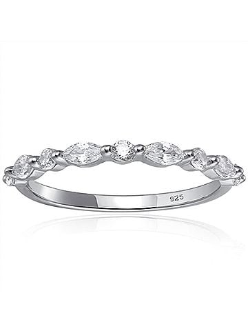 Starlette Women's Rosalind Stackable Ring in Silver (view 1)