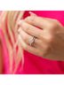Starlette Solid Silver Toned Women's Rosalind Stackable Ring in Silver Size 11 - photo 4