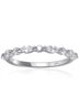 Starlette Solid Silver Toned Women's Rosalind Stackable Ring in Silver Size 10 - photo 1