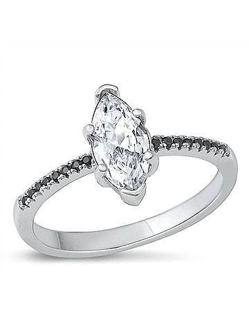 Starlette Women's Sabrina Statement Ring in Silver (view 1)