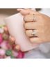 Starlette Solid Silver Toned Women's Sabrina Statement Ring in Silver Size 10 - photo 3