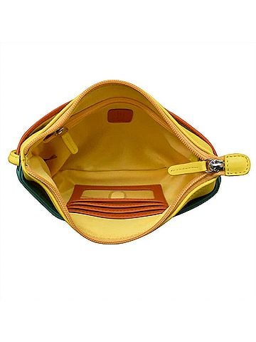 ili New York Round Zip Top Crossbody Bag in Sunshine Combo (view 2)