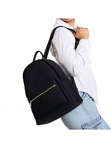 JEN & CO. Women's Tess Neoprene Backpack in Black (view 2)