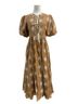 EB Luxe Floral Brown Casual Dress Size S - photo 1