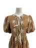 EB Luxe Floral Brown Casual Dress Size S - photo 4