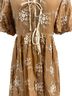 EB Luxe Floral Brown Casual Dress Size S - photo 5
