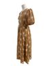 EB Luxe Floral Brown Casual Dress Size S - photo 3