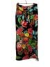 Venus Floral Black Red Casual Skirt Size L - photo 1