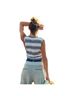 Free People Stripes Multi Color Sleeveless Top Size S - photo 2