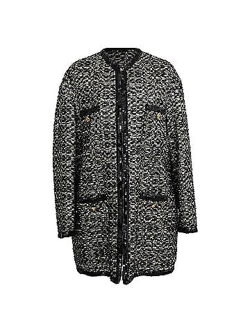 Giambattista Valli Giambattista Valli Metallic Midi Coat in Multicolor Tweed (view 1)