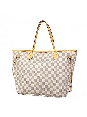 Louis Vuitton Louis Vuitton Damier Azur Neverfull MM Tote Bag N51107 White Women's (view 1)