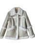 Urban Outfitters 100% Artificial Cotton 100% Polyurethane 100% Polyester White Tan Jacket Size XS - photo 4