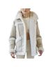 Urban Outfitters 100% Artificial Cotton 100% Polyurethane 100% Polyester White Tan Jacket Size XS - photo 1