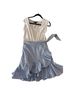 Veronica Beard Stripes White Blue Casual Dress Size XS - photo 1