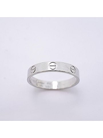 Cartier Cartier Mini Love Ring, Pt950 Platinum, Size #57, Men's (view 2)