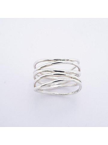 Tiffany & Co. Tiffany & Co. Wave 5-Row Ring, Sterling Silver 925, Women's (view 2)