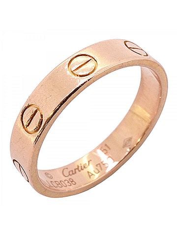 Cartier Cartier Mini Love Ring, 18K Pink Gold, Women's (view 1)