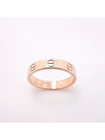 Cartier Cartier Mini Love Ring, 18K Pink Gold, Women's (view 2)