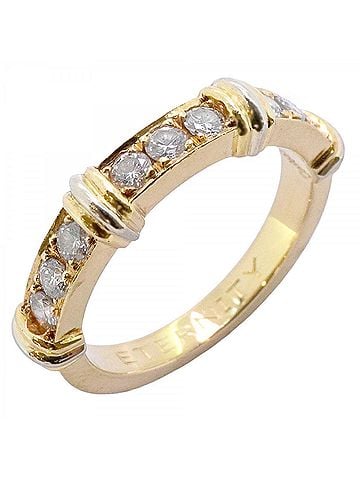 Cartier Cartier Contessa Ring, 18K Yellow Gold (KYG), White (18KWG), Diamond, Size #50, Ladies'. (view 1)