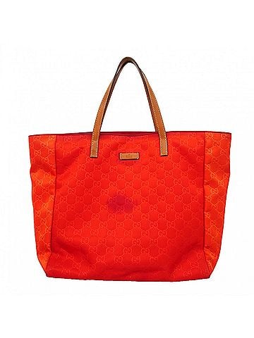 Gucci Gucci GG Nylon Tote Bag 282439, Nylon, Red/Champagne, Women's (view 1)