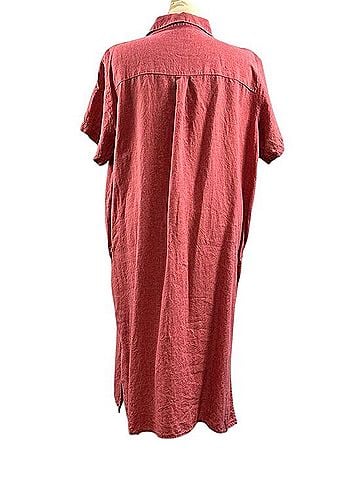 Eileen Fisher Classic Collar Organic Linen Shirt Dress Casual Dress (view 2)