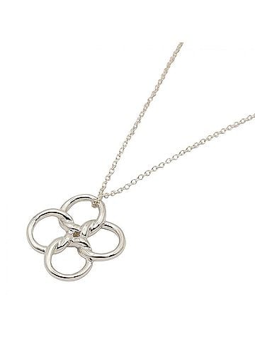 Tiffany & Co. Tiffany & Co. Quadrofolio Necklace, Sterling Silver 925, Tone, Jewelry. Suitable for Men and Women. (view 1)