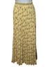 Max Studio 100% Polyester Floral Yellow Casual Skirt Size L - photo 1