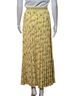 Max Studio 100% Polyester Floral Yellow Casual Skirt Size L - photo 4