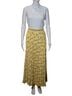 Max Studio 100% Polyester Floral Yellow Casual Skirt Size L - photo 2
