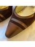 Beltrami 100% Leather Brown Multi Color Heels Size 5 - photo 11