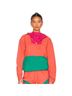 Soia & Kyo 100% Polyester Color Block Orange Green Pink Windbreaker Size L - photo 1
