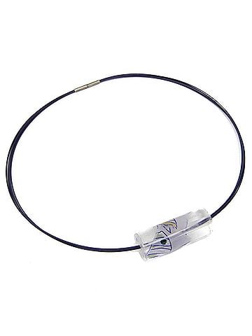 Hermès Hermes Ricine Fish Tropical Fish Plastic,Resin Women's Fashion Choker Necklace (Clear,Purple) (view 1)