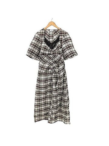 Ganni Ruched Cut-Out Maxi Dress Casual Dress (view 1)