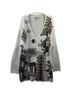 Diana Floral Graphic White Blue Green Gray Casual Sweaters Size 14 - photo 1
