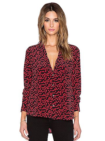 Equipment Long Sleeve Button-Down Shirt (view 1)