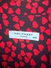 Equipment 100% Silk Hearts Black Red Long Sleeve Button-Down Shirt Size M - photo 3