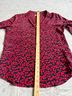 Equipment 100% Silk Hearts Black Red Long Sleeve Button-Down Shirt Size M - photo 8