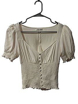Reformation Short Sleeve Blouse