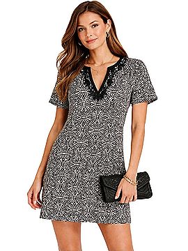 Tibi Beaded Scrolll Pattern Cocktail Dress (view 1)