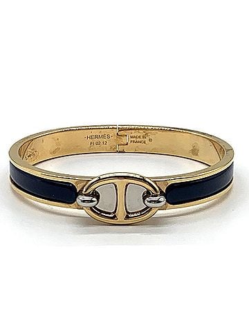 Hermès Hermes Mini Click Chaine d'Ancre Yellow Gold Plated Bracelet H209000F HERMES (view 1)