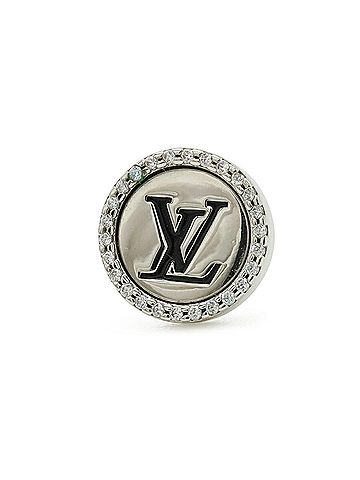Louis Vuitton LOUIS VUITTON Louis Vuitton LV Sparkle Stud Earring, Metal Rhinestone, Single Earring (M02246) (view 2)