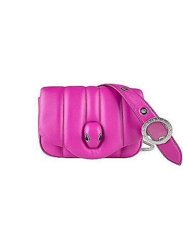 Bvlgari BVLGARI Shoulder Bag Waist Serpenti AMBUSH Leather Magenta Women's z9851 (view 1)