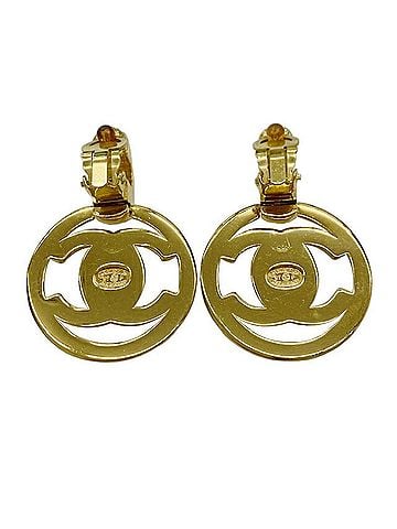 Chanel CHANEL Coco Mark Turnlock Motif Earrings 97P (Women's) (view 2)