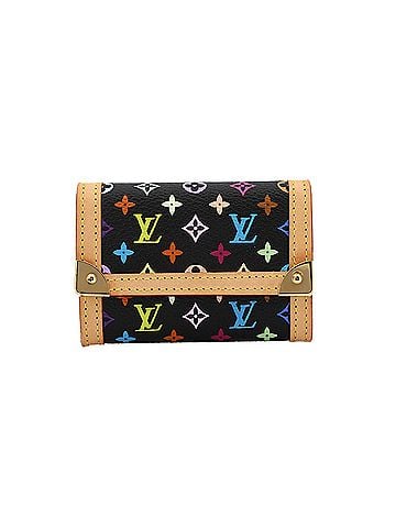 Louis Vuitton Louis Vuitton LOUIS VUITTON Monogram Multicolor Portemonnaie Plat Wallet/Coin Purse Noir M92656 (view 1)