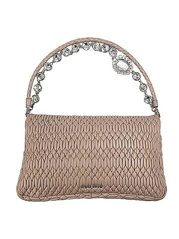 Miu Miu Miu Miu MIUMIU RP0169 Matelassé Nappa Crystal Bijou Shoulder Bag Clutch for Women (view 2)
