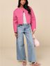 Lulus Print Pink Jacket Size L - photo 3