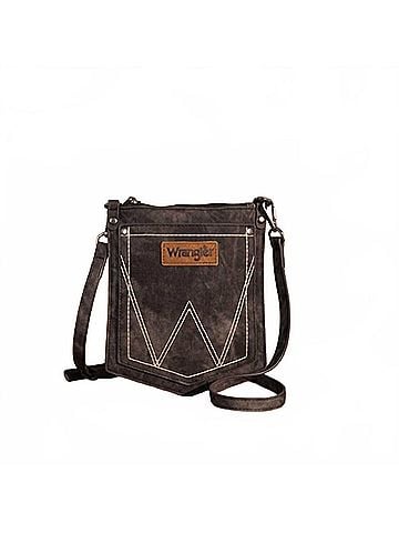 Wrangler Jeans Co W Stitch Water Repellent Denim Pocket Crossbody Bag (view 1)