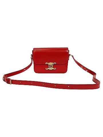 Céline Celine Classique Triomphe Bag in Red Leather (view 1)