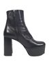 Prada 100% Leather Black Prada Platform Ankle Boots in  Black Leather Size EU 38 1/2 - photo 1